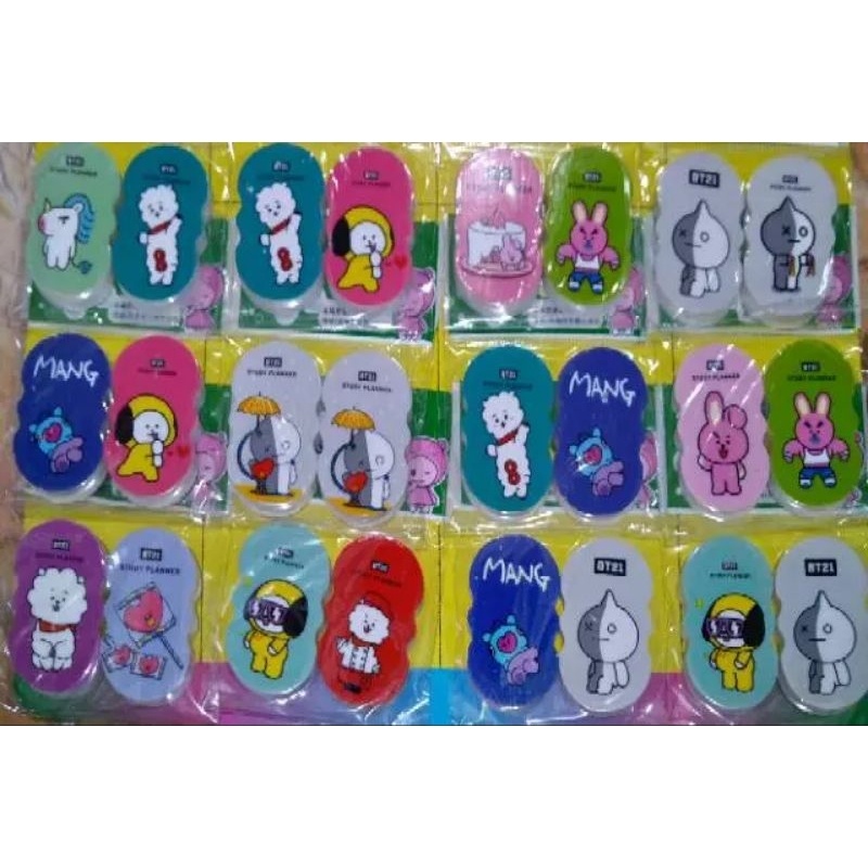 

2pcs penghapus pensil bt21