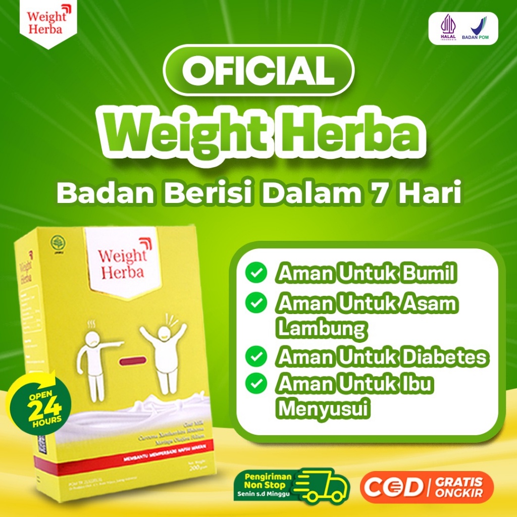 

Susu Weight Herba Original Penggemuk Badan & Penambah Nafsu Makan ASLI