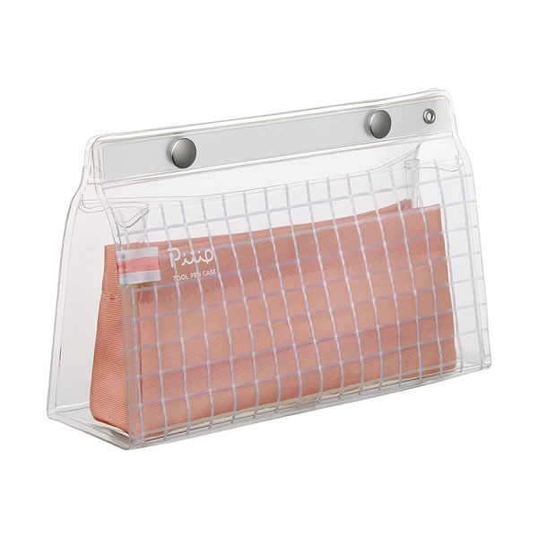 

[KL-0825] Bongkar Gudang Kokuyo Piiip Tool Pen Case Transparent Pouch Kotak Pensil Serbaguna - Pink Terracotta