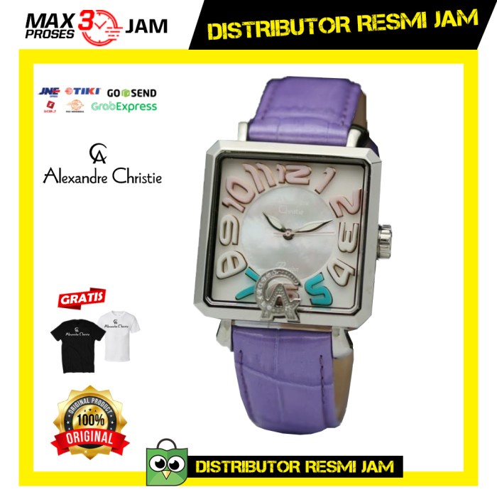 JAM WANITA ALEXANDRE CHRISTIE AC 2392 2392LH ROSEGOLD UNGU