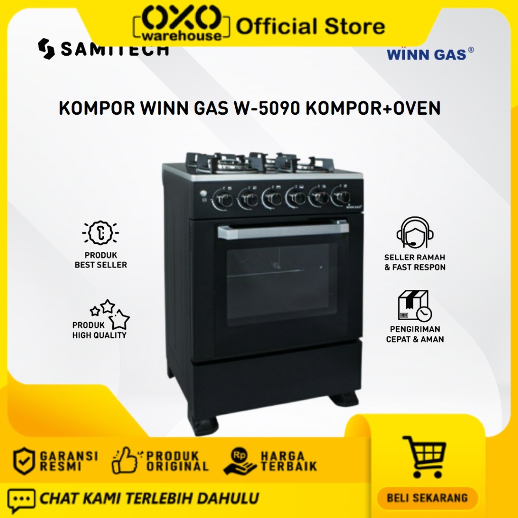 WINN GAS KOMPOR OVEN W5090 FREESTANDING COOKER