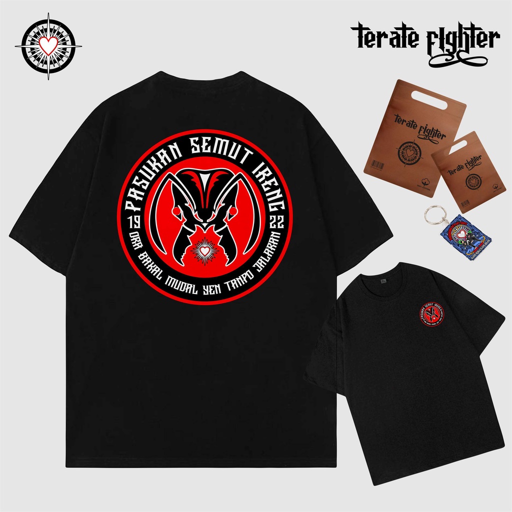 Kaos Terate PSHT "BLACK ANT ELIPS" Persaudaaraan Setia Hati Terate