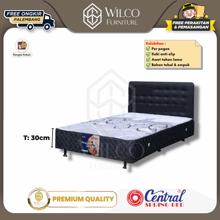Kasur Multibed Premier Dream by Central Springbed Fullset Bianca PLG - Warna Coklat, 120x200