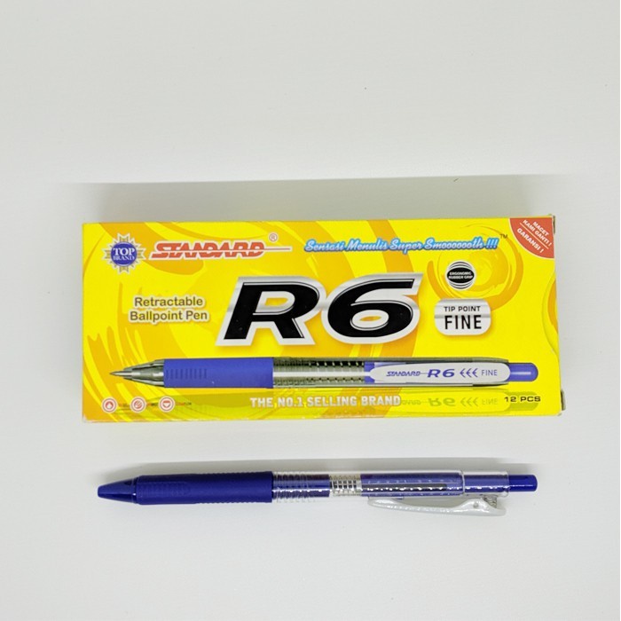 

PULPEN / PEN / PENA STANDARD R6 12PCS - Biru
