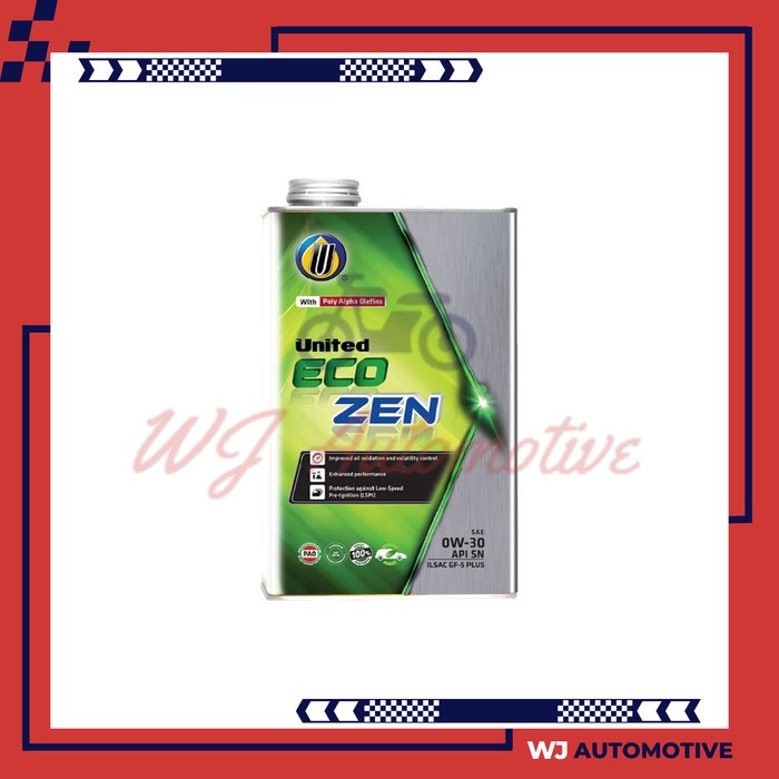 United Eco Zen 0W30 1 Liter Oli Mobil Bensin United 0W 30 1Liter Oli Mesin Mobil