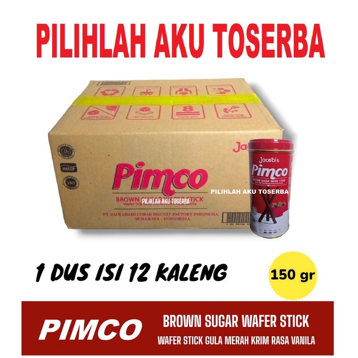 Jacobis PIMCO Brown Sugar Wafer Stick Krim VANILA - ( HARGA 1 DUS )