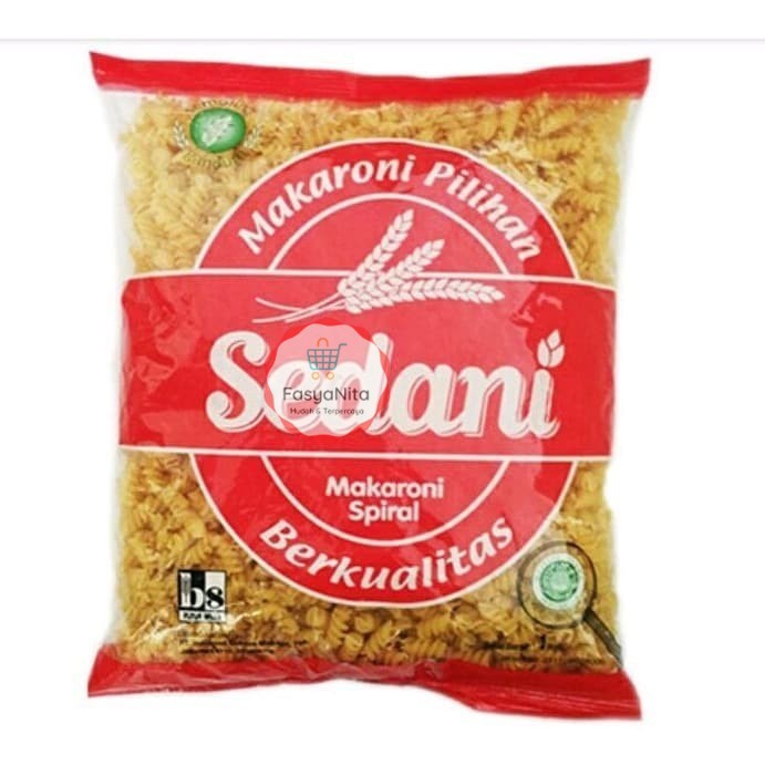 

Sedani Macaroni Bentuk Spiral / Pipa / Kerang [1 Kg] - Pipa - FasyAnita Mart Denpasar