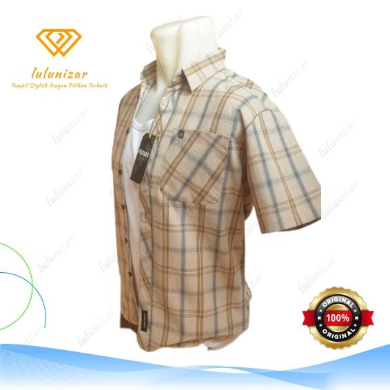Kemeja Pria Kotak-Kotak Lengan Pendek 100% Ori Katun Panjang