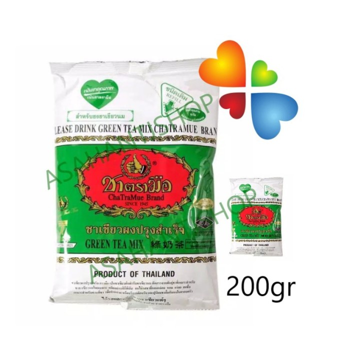 

✨PROMO✨ -thai green tea chatramue Greentea Hijau 200gr import