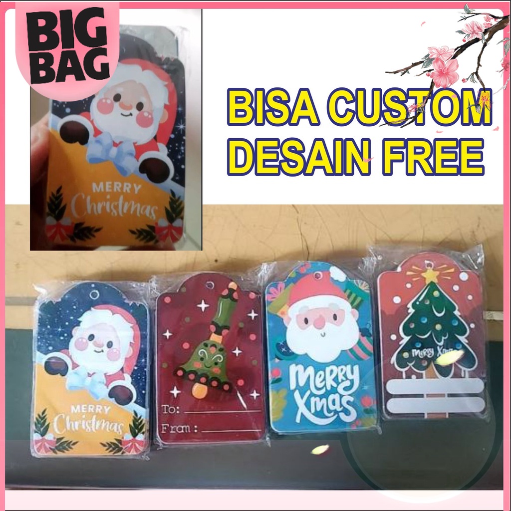

Hangtag Natal Tag Christmas hang tag New Year NTL Desain Free