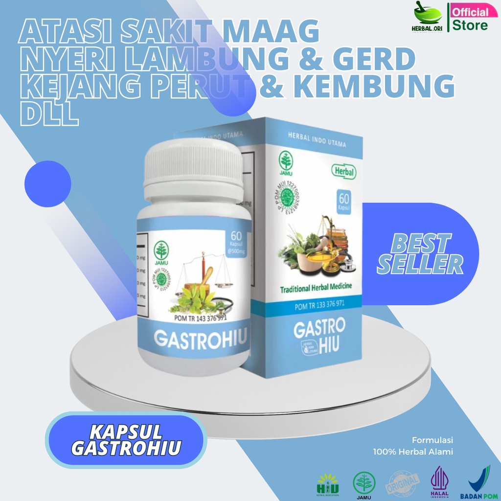 

GASTROHIU obat maag GASTRO HIU sehat asam lambung gerd masalah lambung Herbal