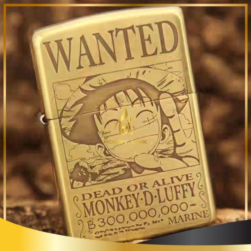 KOREK API ZP ONE PIECE GOLD KOREK ONE PIECE WANTED - Hobby Unik Keren