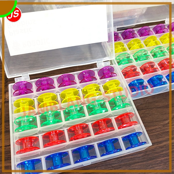Spull Bobbin Mesin Jahit Portable Bobbins / Spool / Bobbin Plastik Warna | Aneka Pola