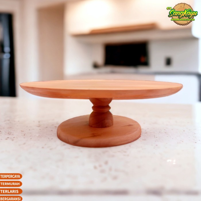 Rak kue cup cake stand wooden tier cake stand kayu tatakan kue kayu 08
