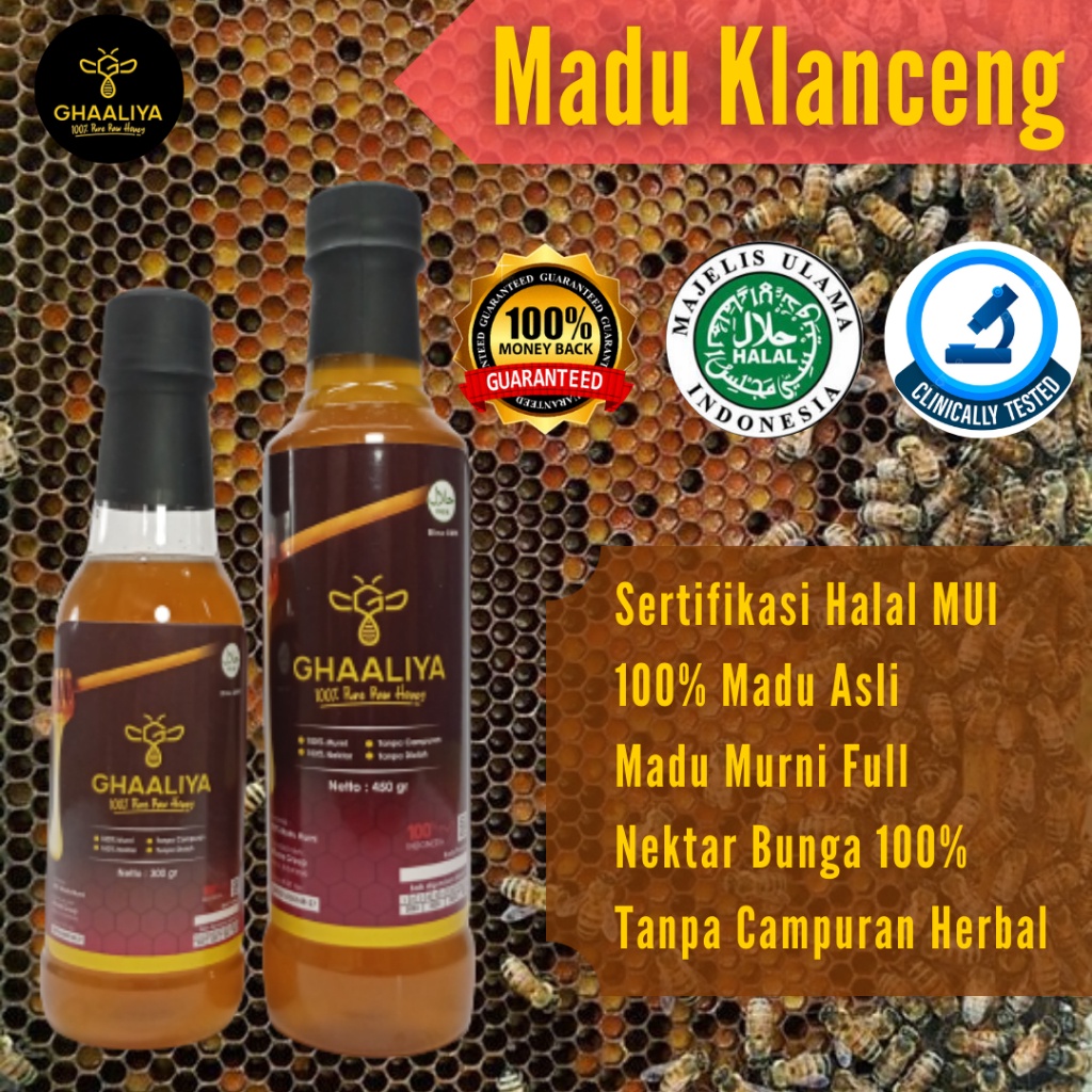 

Madu Klanceng Murni Obat Batuk Asli Trigona Nektar Bunga Multiflora 100% Tanpa Campuran Original Resmi BPOM