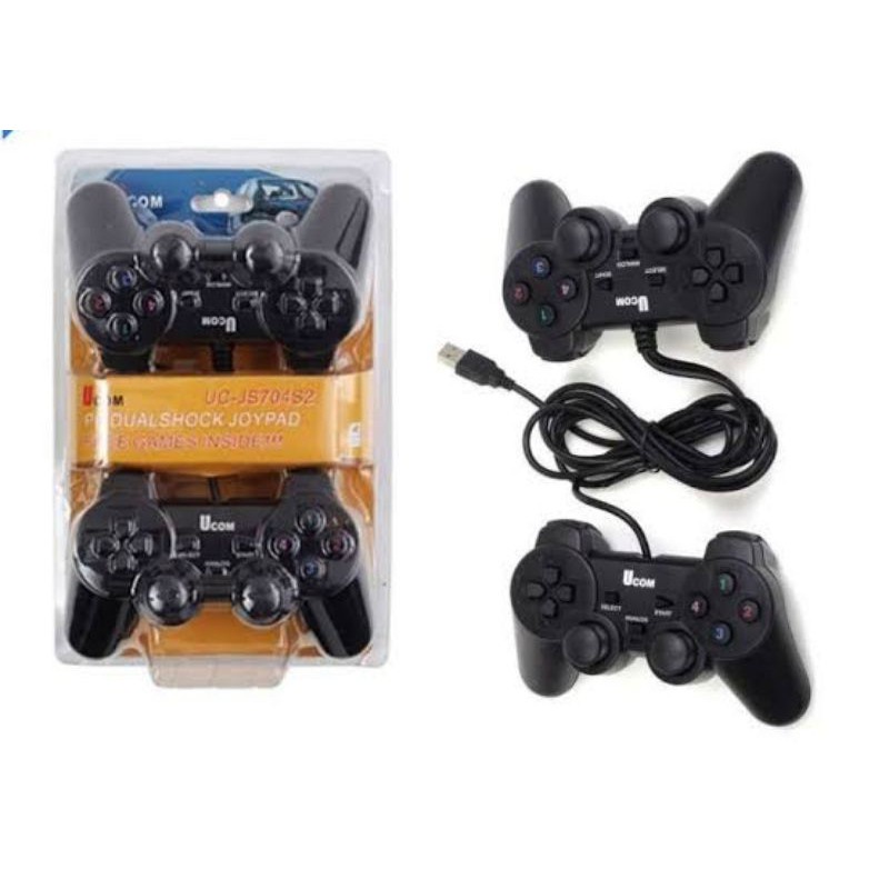 Gamepad Double Hitam / Joystick Double Pc / Gamepad Ucom Double / Gamepad Ucom