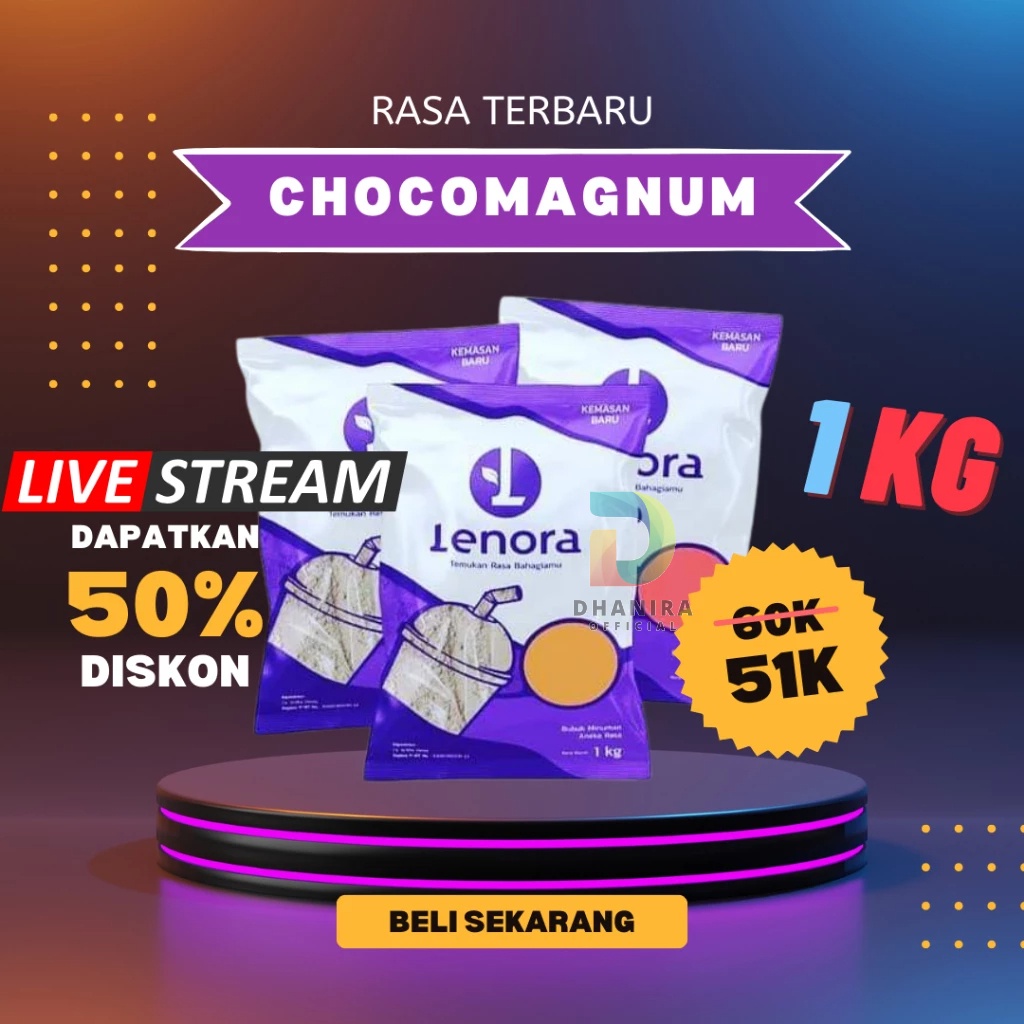 

[ TERMURAH ] LENORA POWDER DRINK 1KG / POWDER DRINK LENORA KEMASAN 1KG