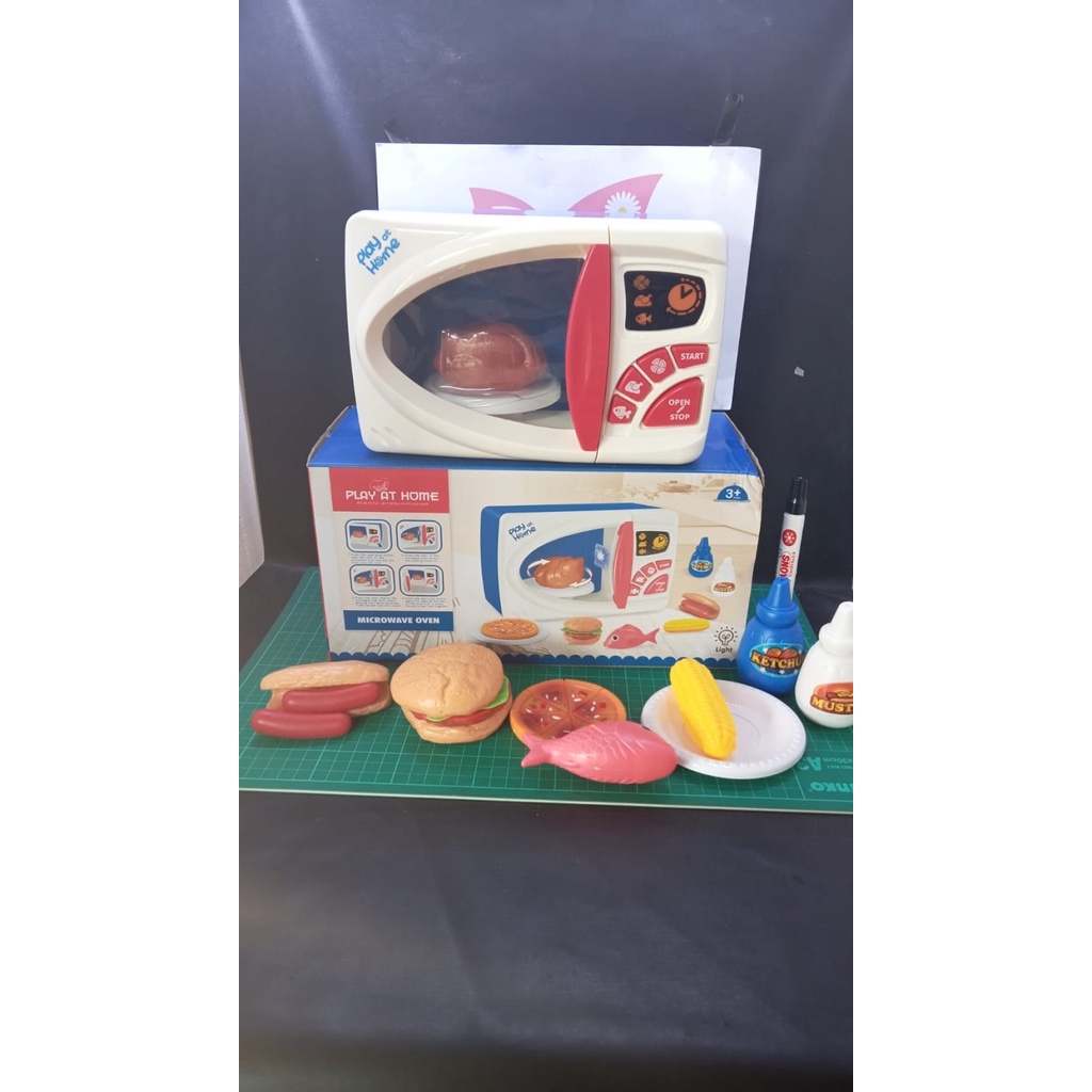 PLAY AT HOME OVEN// MAINAN ANAK MEMASAK OVEN// MAINAN OVEN LAMPU + SUARA