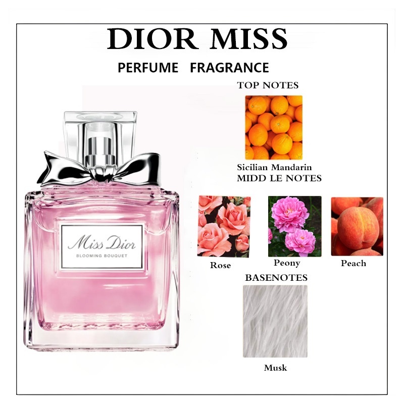Parfum Dior, Miss Dior Blooming Bouquet, Tahan Lama, Wanita, Parfume, Tahan Lama 24 Jam, Original 10