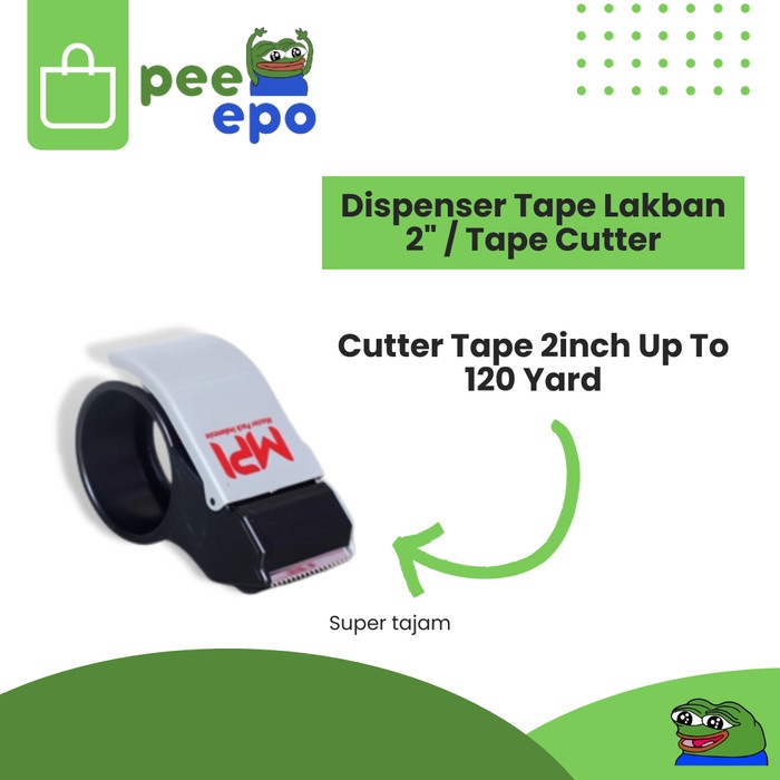 

Dispenser Tape Lakban 2" / Tape Cutter Master Pack Indonesia