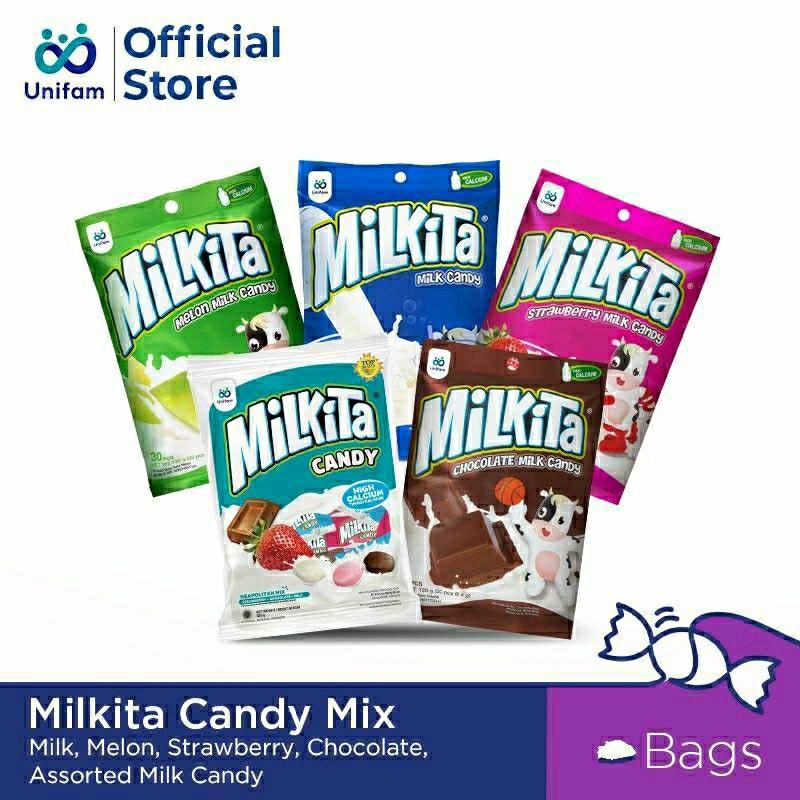 

Milkita milk CANDY 120 gram isi 30 pcs