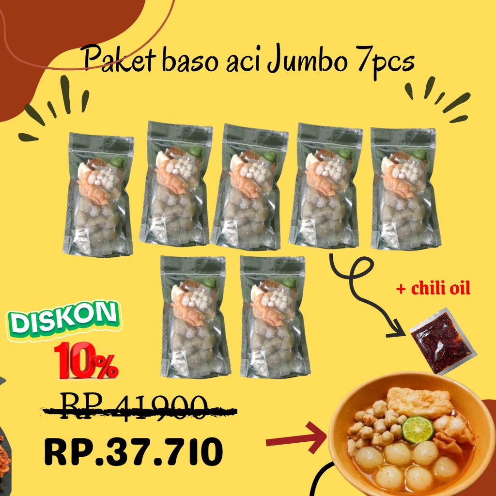 

Boci/Baso aci jumbo super pedas paket 7bks