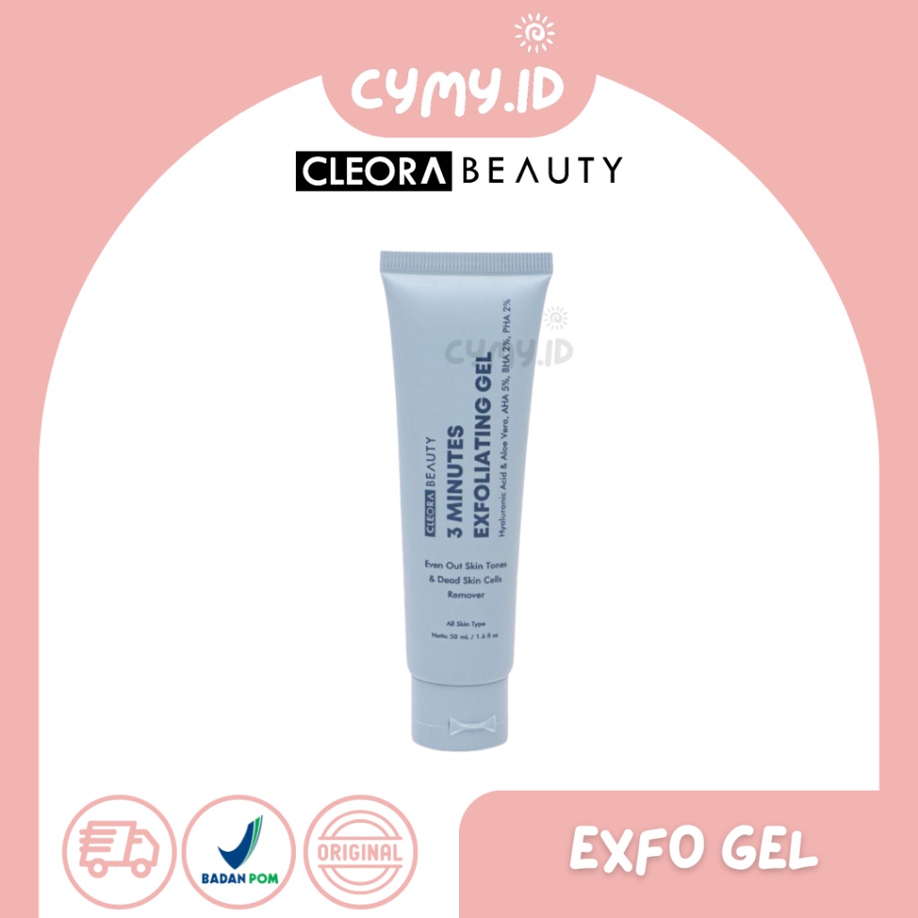 CLEORA BEAUTY 3 Minutes Exfoliating Gel 50 ml / skincare kecantikan perawatan wajah anti aging kecil