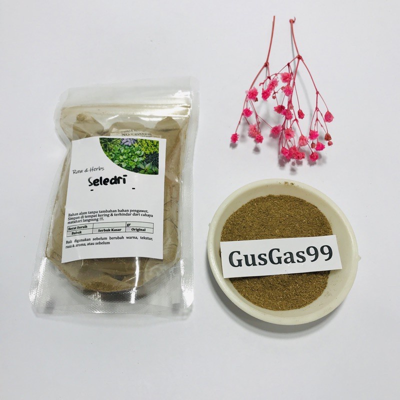 

(100gr) Seledri Bubuk Sledri Celery Powder Murni Herbal Tradisional Jurus Sehat Rempah JSR Obat Kolestrol Obat Asam Urat Penurun