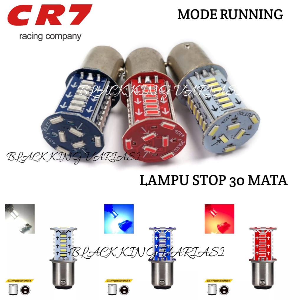 Lampu Stop RUNNING 30 Led DC Lampu Stop Rem MATIC BEBEK 30 Mata Flash RUNNING UNIVERSAL BEAT MIO SUP