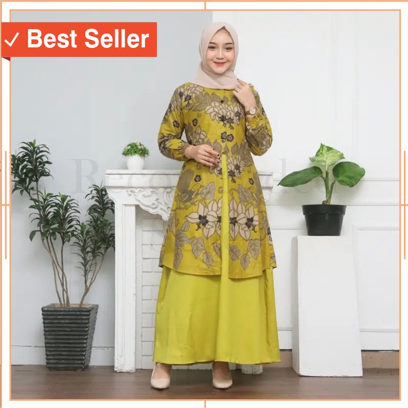 Setelan Pakaian Wanita Murah Branded PRemium - Baju Batik Couple Keluarga Ayah Ibu Anak Pasangan Sua