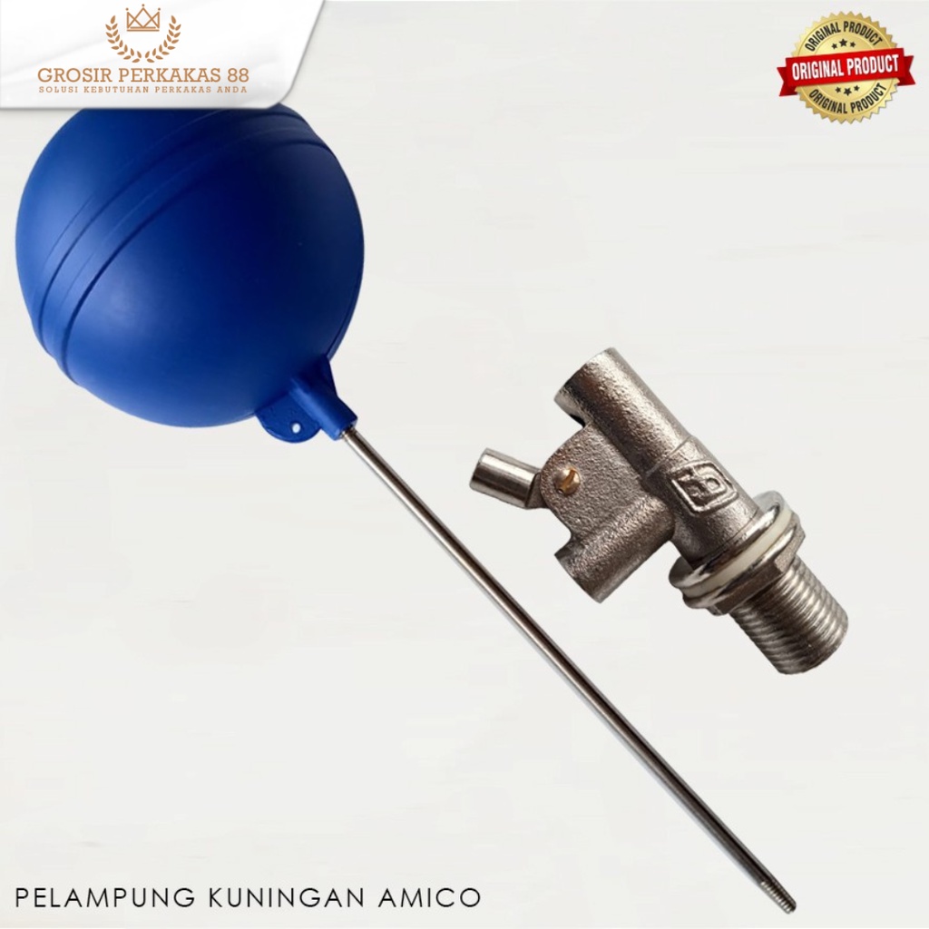 Pelampung Otomatis Tandon Air Toren Bola Kuningan Amico