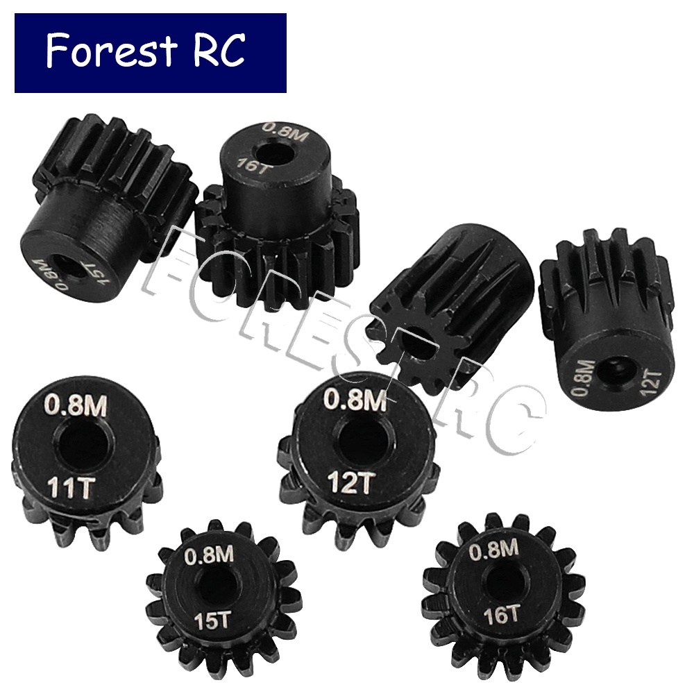 0.8M 32P 3.175mm 11T 12T 15T 16T 45# Hardened Steel Pinion Gear Motor Gear For 1/10 RC Car