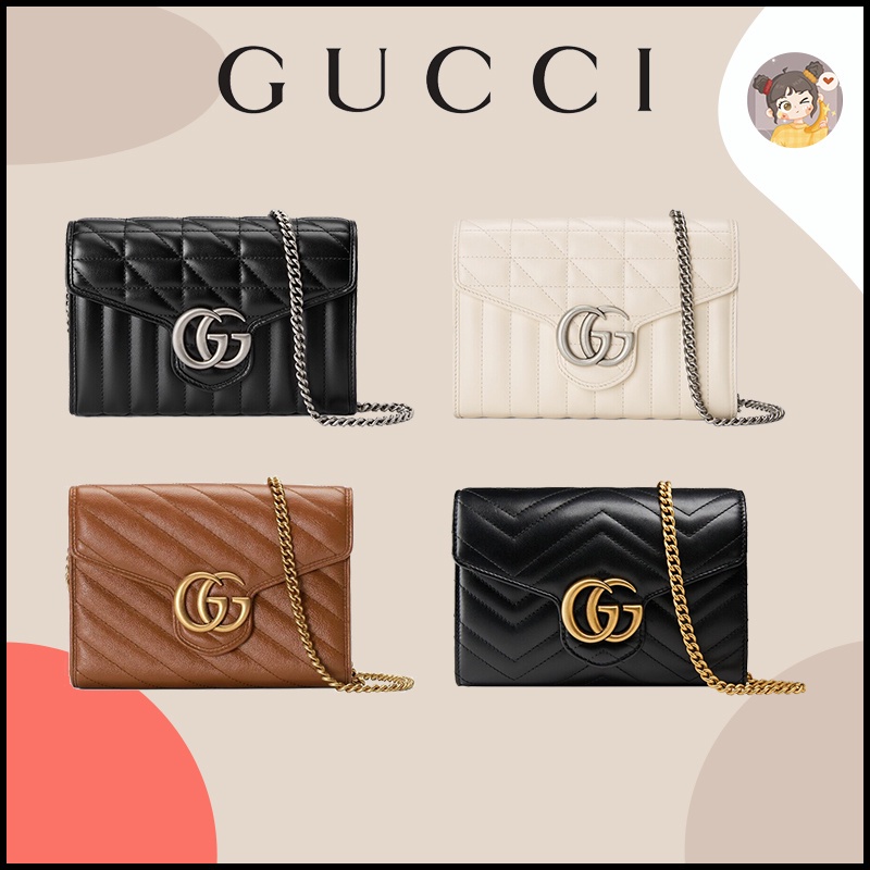 Gucci new GG Marmont quilted mini bag handbag Shoulder Bags Chain bag