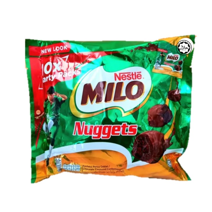 Coklat Milo Nugget Malaysia Snack Biskuit Bar Chocolate 12 x 15 gram