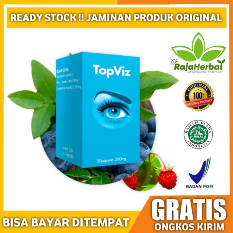 Topviz asli original obat top viz mengobati mata katarak, minus, rabun, aman kualitas terbaik