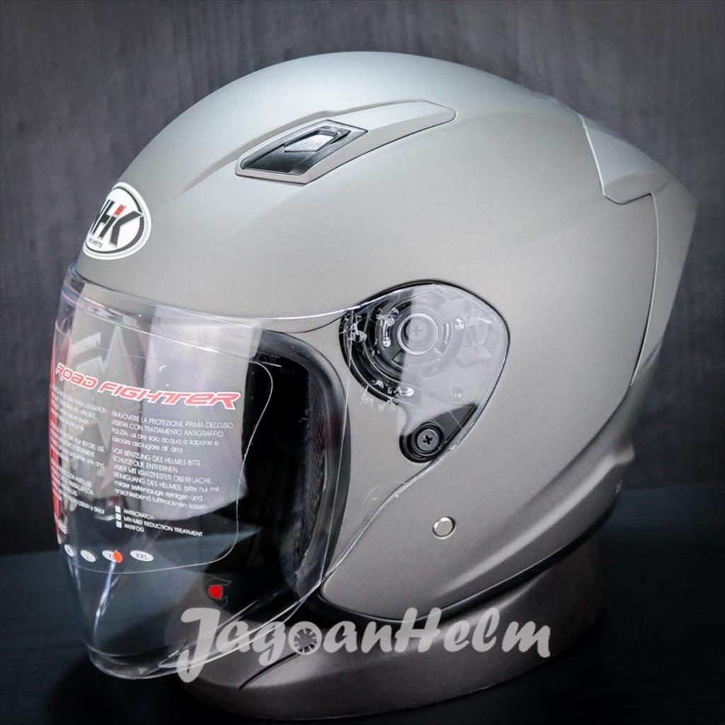 NHK HELM R1 ELITE SOLID | GREY DOFF | SINGLE VISOR