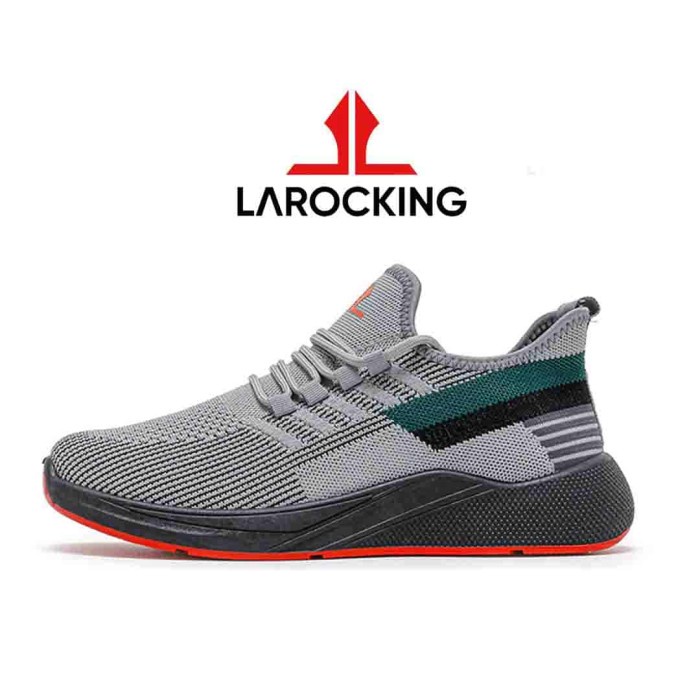 ✨LARIS✨ -Larocking - Vortex Abu | Sepatu Sneakers Running Gym Shoes Sports - Abu, 41