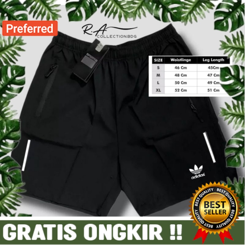 Celana pendek parasut olahraga pria parasut  micro / running , gym , fitnes pria / Celana pendek// B