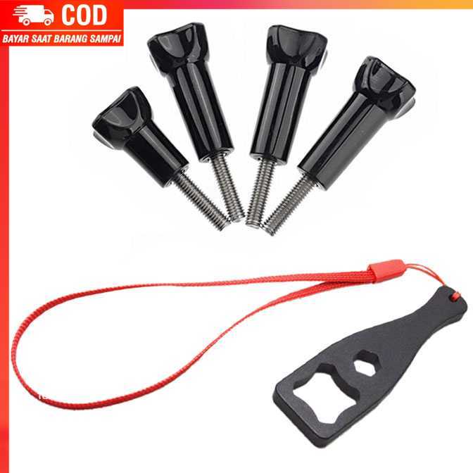 ( 100% BARANG ORI ) Sekrup Knob Set with Wrench for GoPro Xiaomi Yi - 3C