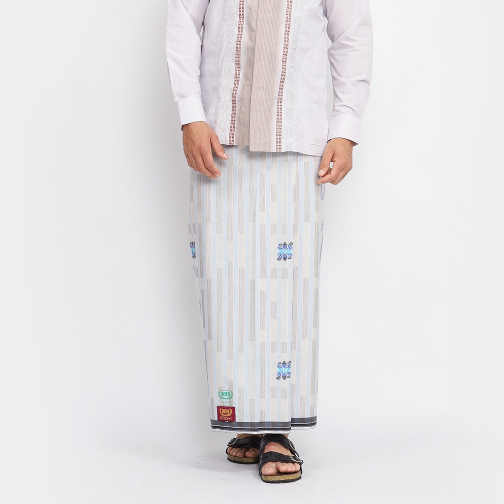Sarung BHS Excellent Gold Type E52 SSU Putih Biru