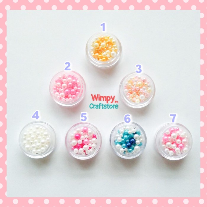 

promosi Mix Pearl Bahan Aksesoris Manik Mutiara Hiasan Resin Kerajinan Tangan