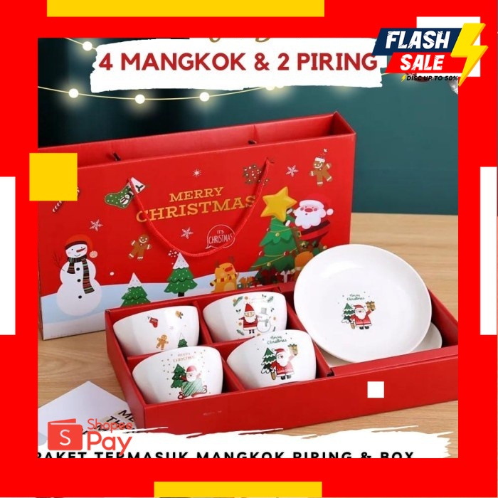 

12.12 SALE |Christmas Hampers Natal Gift Set Xmas Kado Giftbox Ceramic Bowl Set