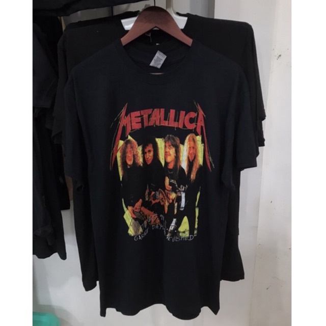 【COD】 Hot selling KAOS BAND METALLICA - GARAGE PHOTO YELLOW (ORIGNAL MERCANDISE)