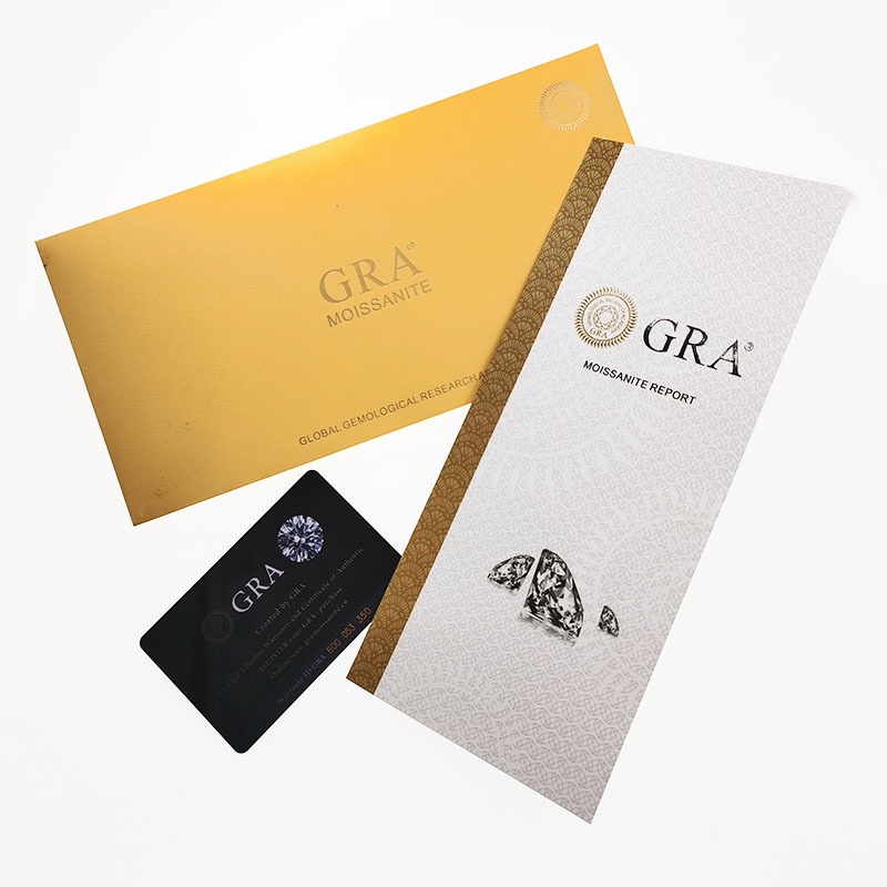 Sertifikat GRA Moissanite Ada GRA Certificate