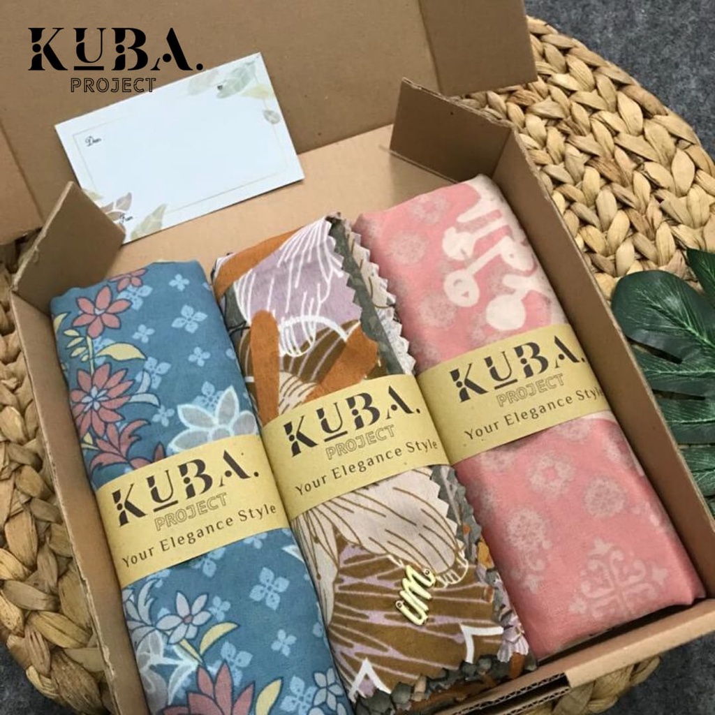 

Kuba Project- Hampers Hijab + Box Kerudung Voal Motif Gift box Kado Hampers Lebaran Ramadhan Ulang Tahun