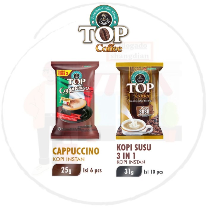 

[Kalimantan] TOP COFFEE Cappuccino - Kopi Susu 3in1 Kemasan Bag