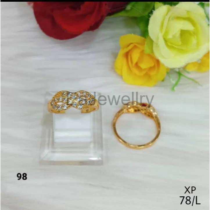 Xuping Gold Cincin Asli 24 Karat Berlapis Emas All Size Terbaru