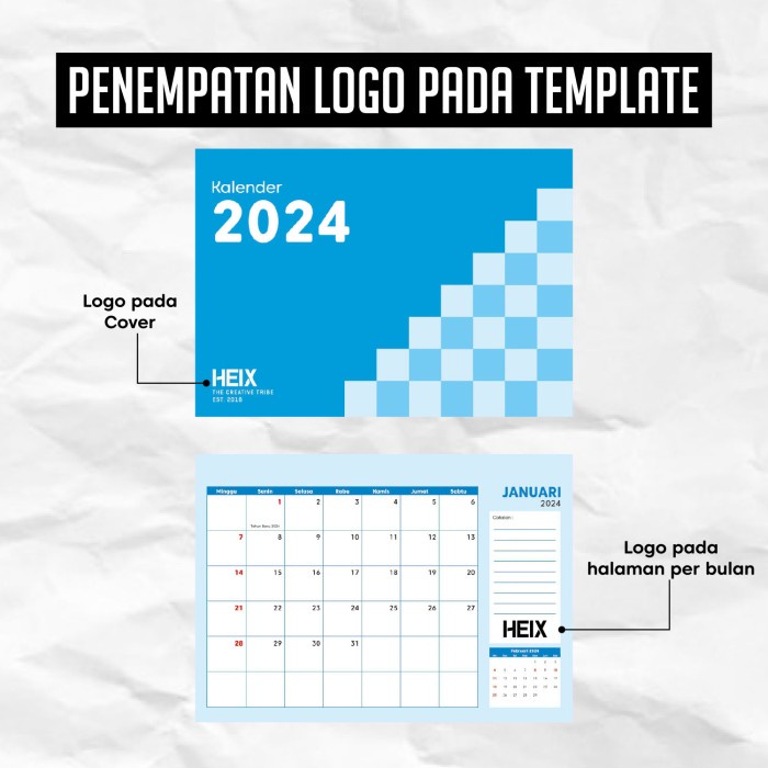 

Kalender Meja A5 Custom Logo 7 Lbr - 14 Hal Duduk Box Notes Catatan