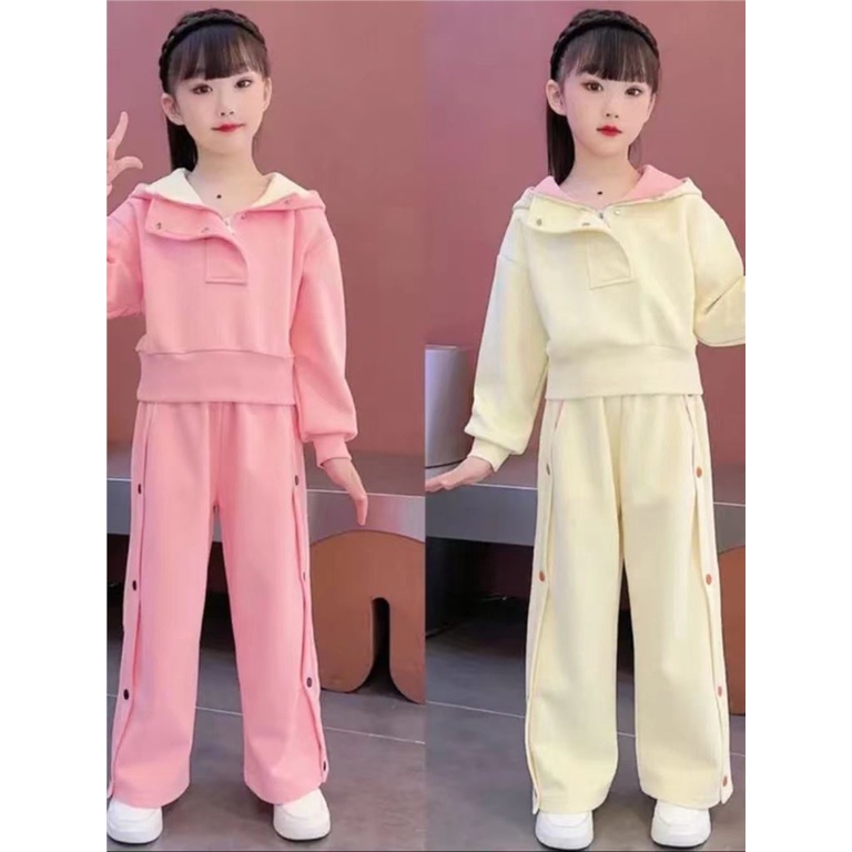 New Women's Baby Fashionable Internet Celebrity Hoodie Two Piece Set