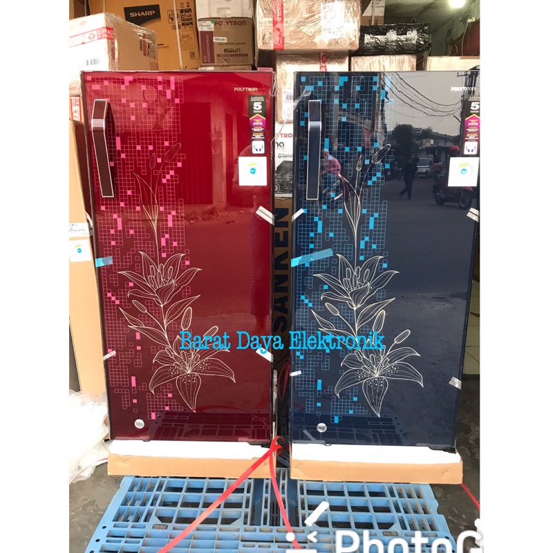 KULKAS POLYTRON 1 PINTU BELLEZA PRA 18 JB / JS Twist Ice Kapasitas 180 Liter + Kunci Polytron Bellez